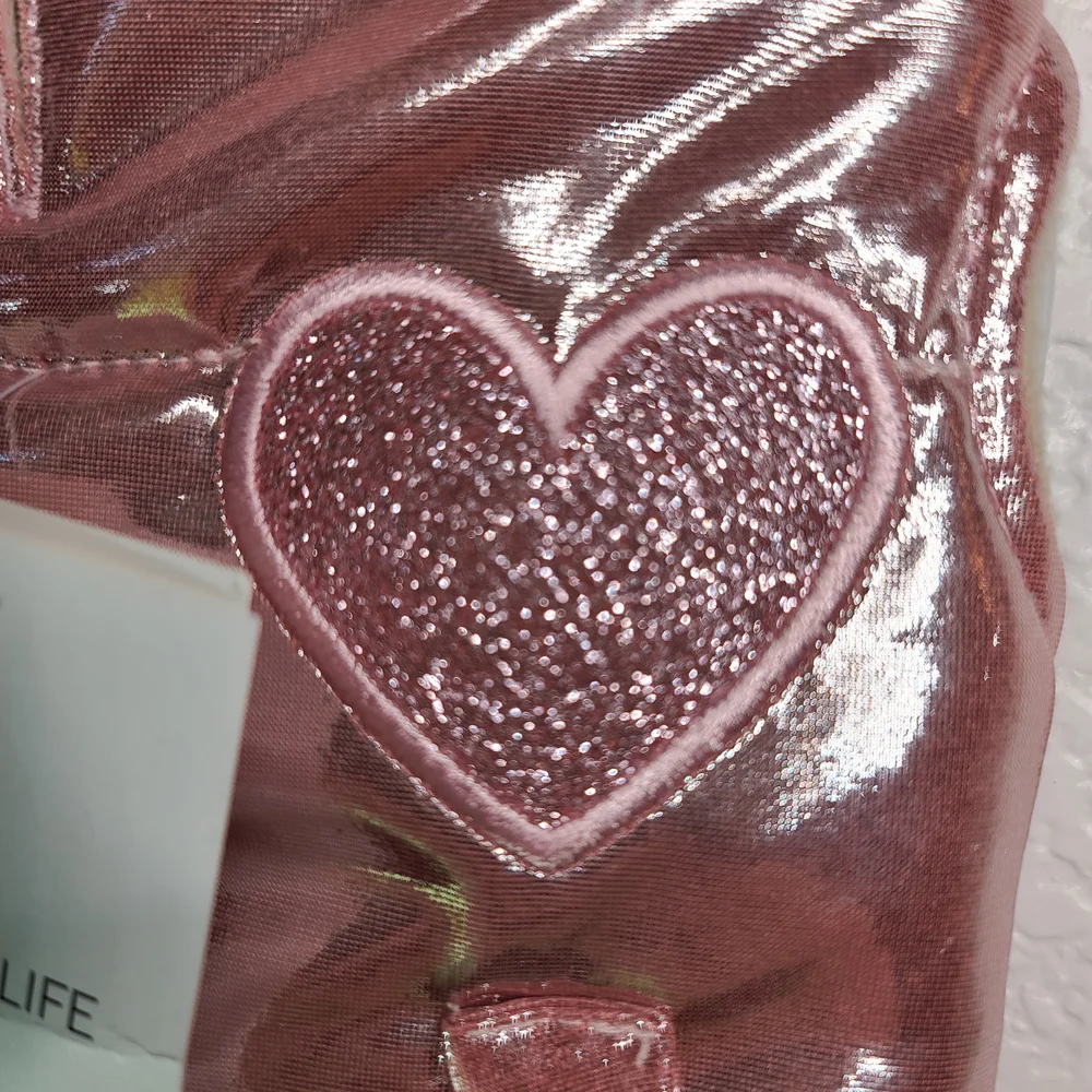 Small Dog Puffer Vest Jacket with Heart Patch XS
